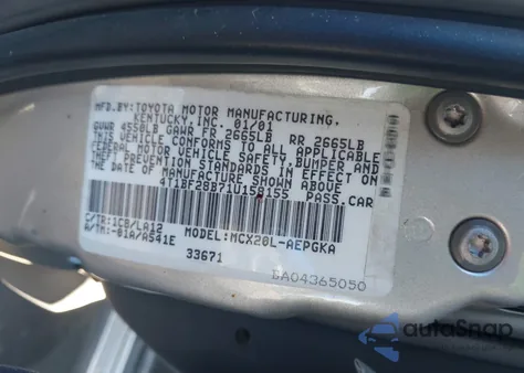 2001 Toyota Avalon Xls from USA, damaged, VIN 4T1BF28B71U158155